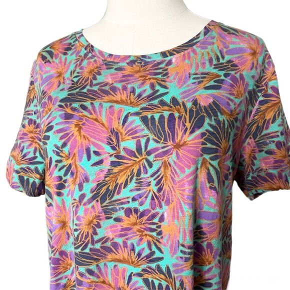 Peruvian Connection Paradiso Short Sleeve T-Shirt Mini Dress Jamaica Size Small - Picture 3 of 6